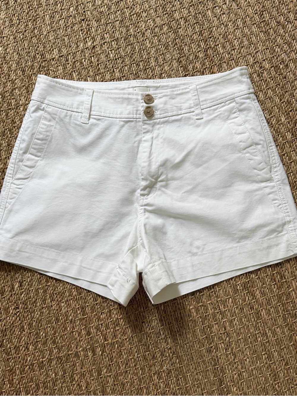 a new day White High-Rise Cotton-Blend Women's Shorts